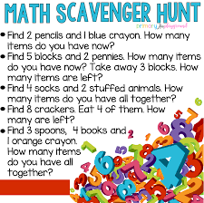 Math Scavenger Hunt