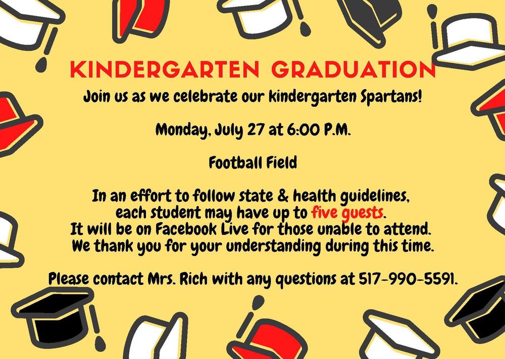 UPDATE - Kindergarten Graduation
